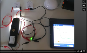 Kobling av solcelle, måleinstrument og iPad